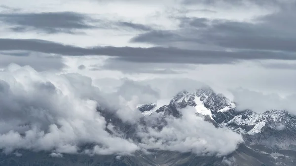 Mountain Landscape Gray Com Clouds Mount Disgrazia — Stock Photo, Image