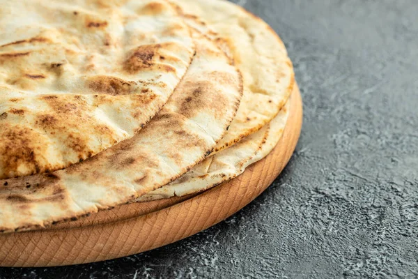 Pita Arab Bread Flatbreads Food Recipe Background Close — Stock Photo, Image