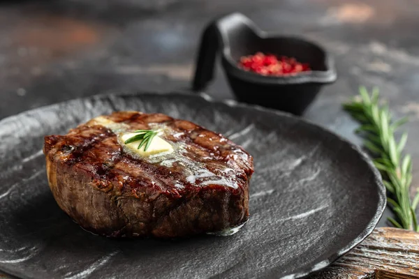 Grilled Beef Tenderloin Steak Restaurant Menu Dieting Cookbook Recipe Top — Stok fotoğraf