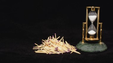 The lighter and matches are in the cart from the supermarket