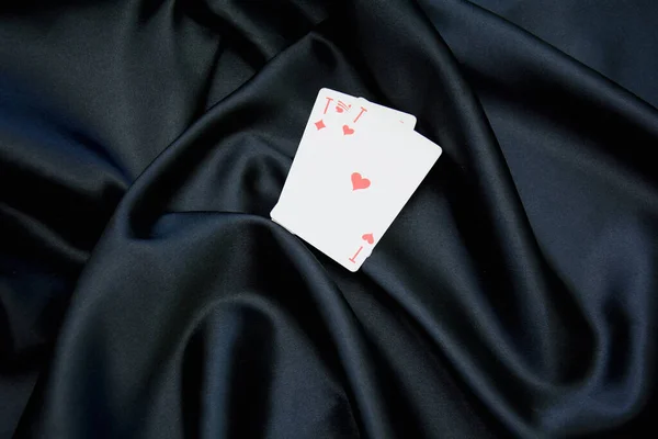 poker player with cards