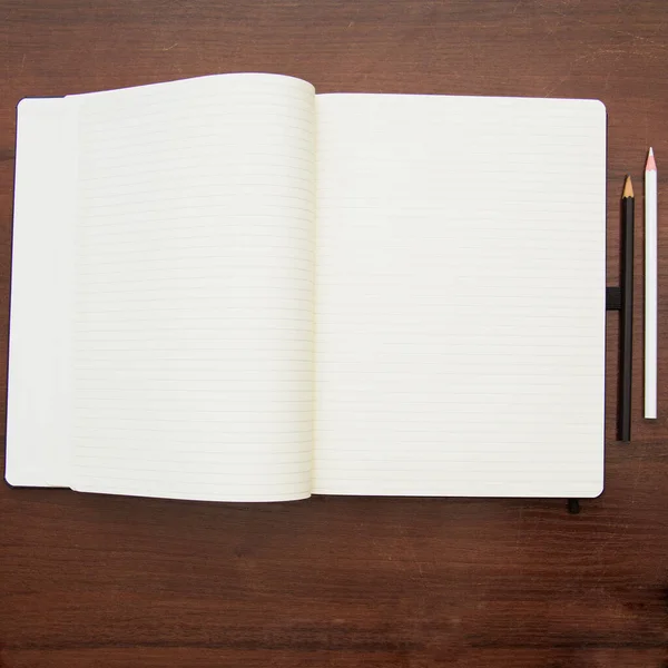 Open Notepad Blank Pages — Stock Photo, Image