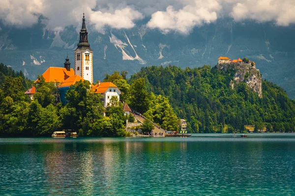 여행지 여행하는 곳이다 교회와 슬로베니아 — 스톡 사진