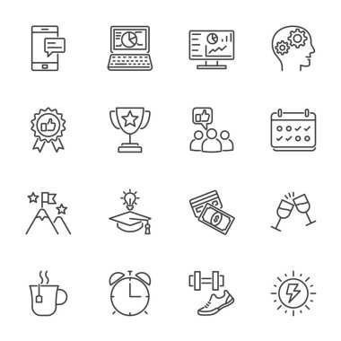 para işi finans simgeleri ayarlandı