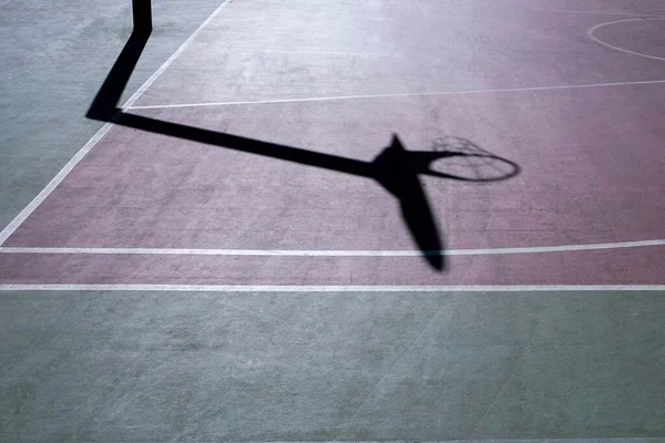 shadows on the street basket court