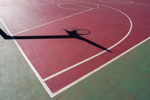 shadows on the street basket court
