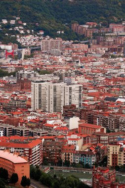 Bilbao şehrinde şehir ve mimari, İspanya, seyahat merkezi 