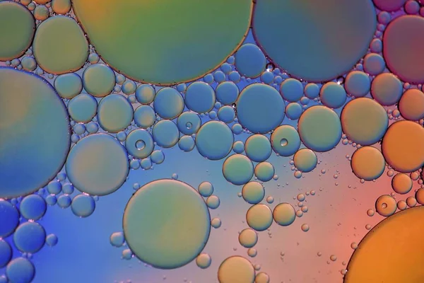 Flerfärgad Olja Cirklar Vattnet Färgglada Bakgrund — Stockfoto