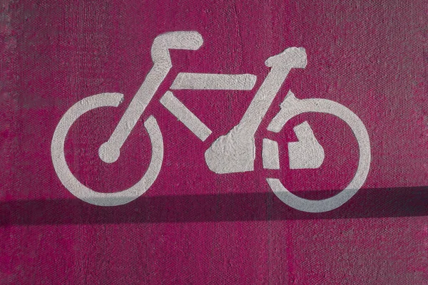 Знак Велосипедного Руху Велодоріжці — стокове фото