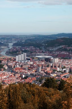 Bilbao şehir manzarası, Bilbao, İspanya, seyahat noktaları 