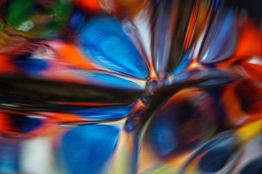 Cama yansıyan renkler. çok renkli soyut arkaplan 