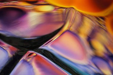 Cama yansıyan renkler. çok renkli soyut arkaplan 