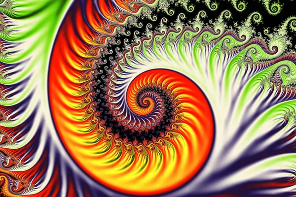無限の数学的マンデルブロ集合に美しいズームフラクタル — ストック写真