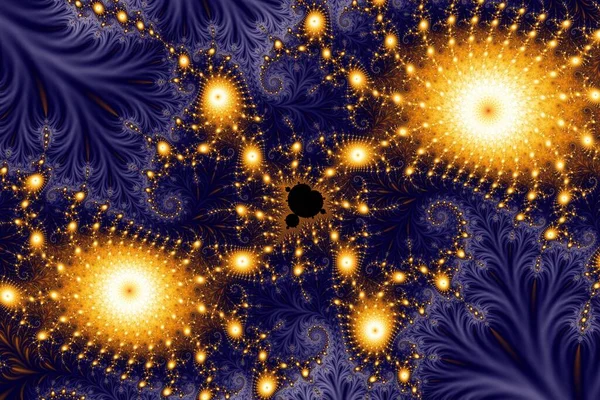 Matematiksel Mandelbrot Kümesine Güzel Yakınlaştır — Stok fotoğraf