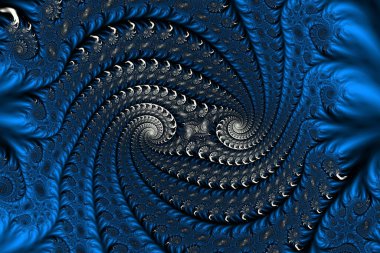 Matematiksel mandelbrot kümesine güzel bir yakınlaşmanın 3 boyutlu görüntüsü