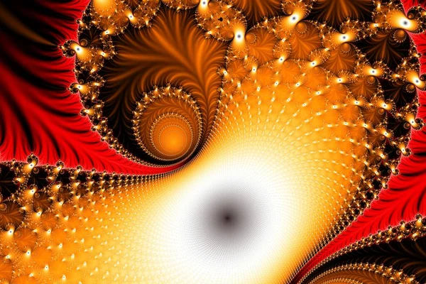 Ilustración Hermoso Zoom Infinito Conjunto Matemático Mandelbrot Fractal — Foto de Stock