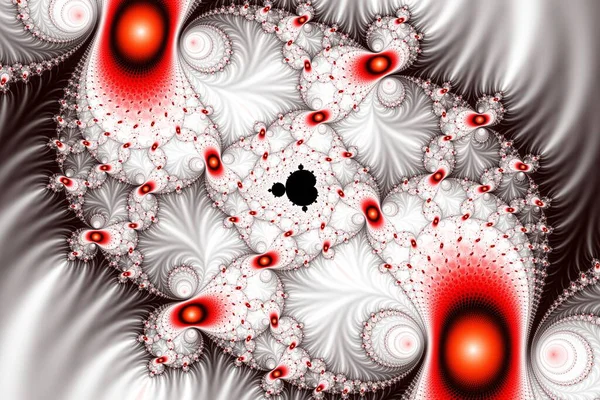 Ilustración Hermoso Zoom Infinito Conjunto Matemático Mandelbrot Fractal — Foto de Stock