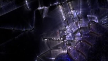 Kirlian Aura, modern bir dikiş makinesinde çalışan kadın eli kumaş ve tekstil ustası..