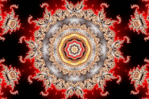 브로트 프랙탈 확대하는 Kaleidoskop — 스톡 사진