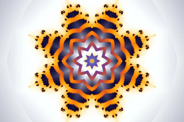 Ilustración Zoom Kaleidoskop Conjunto Infinito Mandelbrot Matemático Fractal —  Fotos de Stock