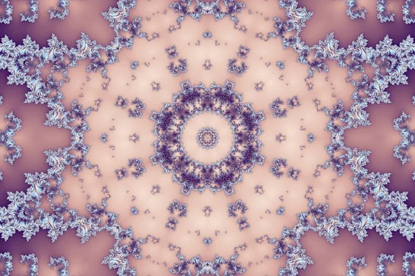 Ilustración Zoom Kaleidoskop Conjunto Infinito Mandelbrot Matemático Fractal — Foto de Stock