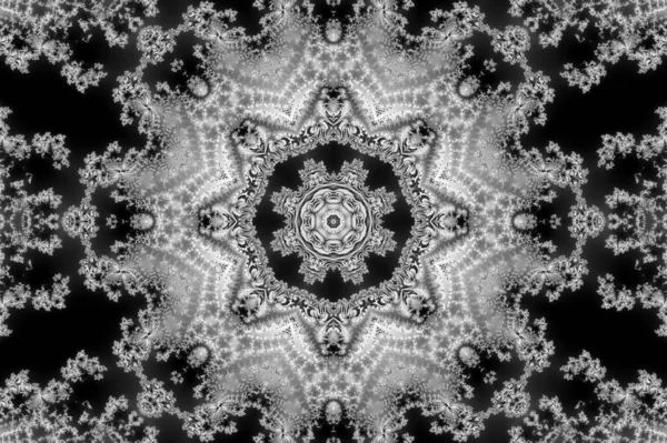 Ilustración Zoom Kaleidoskop Conjunto Infinito Mandelbrot Matemático Fractal — Foto de Stock