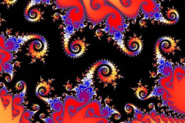 Sonsuz matematiksel mandelbrot kümesi fraktal - sanat arka planı