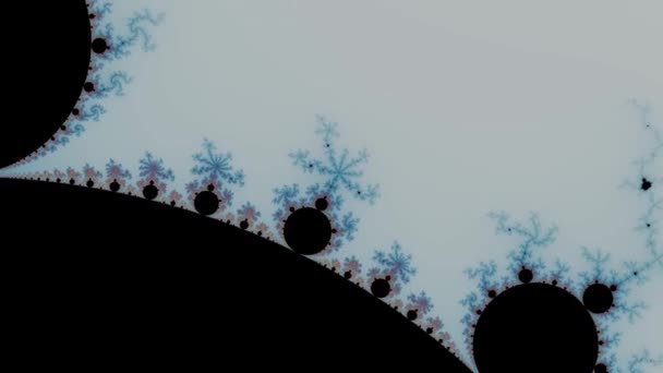 Hermoso Zoom Infinito Conjunto Mandelbrot Matemático Fractal — Vídeo de stock