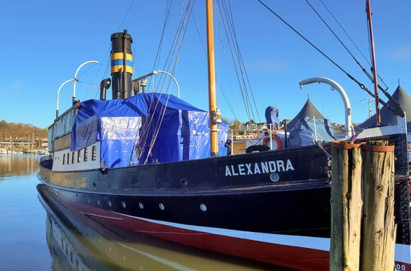 Flensburg Tyskland Mars 2023 Utsikt Över Det Historiska Fartyget Alexandra — Stockfoto