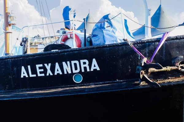 플렌스부르크 2023 플렌스부르크 항구에 역사적 알렉산드라의 — 스톡 사진