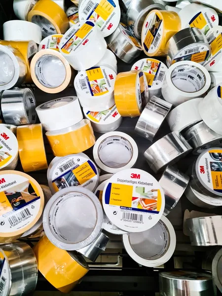 Kiel Germany March 2023 Adhesive Tape Rolls Brand Sale — Stock Photo, Image
