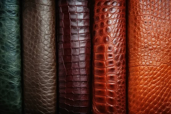 Struttura Superficiale Pelle Diversi Colori — Foto Stock