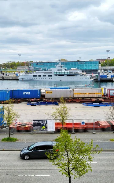 Kiel Tyskland Maj 2023 Lyx Yacht Namnges Norn Hamnen Kiel — Stockfoto