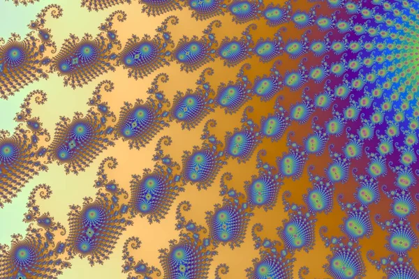Zoom Colorido Infinito Conjunto Mandelbrot Matemático Fractal — Fotografia de Stock