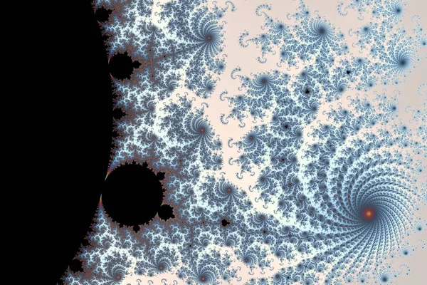 Barevný Zoom Nekonečné Matematické Mandelbrot Set Fraktál — Stock fotografie