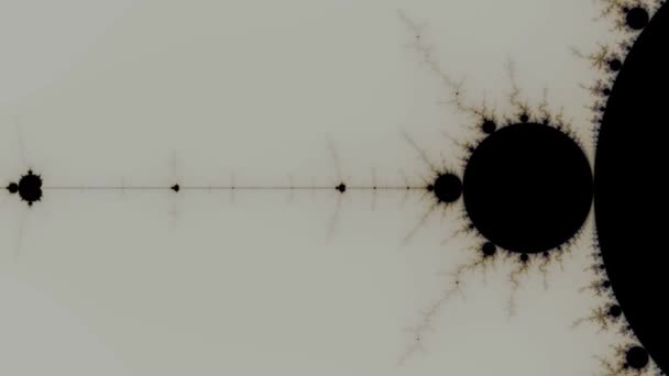 Gyönyörű Zoom Végtelen Matematikai Mandelbrot Készlet Fraktál — Stock videók