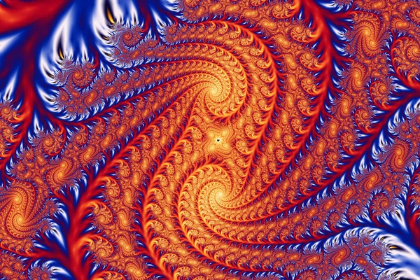 Piękny Zoom Nieskończonego Matematycznego Mandelbrot Zestaw Fraktalny — Zdjęcie stockowe