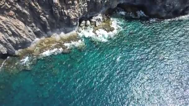 Los Gigantes Benzeyen Büyük Kaya Oluşumları Tenerife Nin Kanarya Adası — Stok video