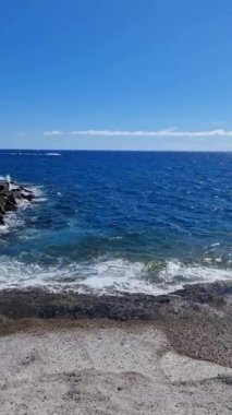 Tenerife 'nin Kanarya Adası' ndaki Rocky plajı