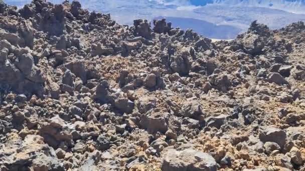 Vue Paysage Montagneux Mont Teide Sur Île Des Canaries Ténérife — Video