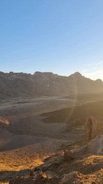 Tenerife 'deki Roques de Garcia' da muhteşem bir gün batımı..