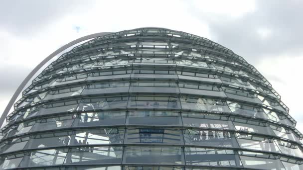 Berlin Niemcy Lipiec 2023 Kopuła Szczycie Budynku Niemieckiego Reichstagu Berlinie — Wideo stockowe