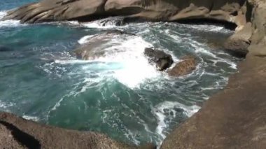 Tenerife 'nin Kanarya Adası' ndaki Rocky plajı