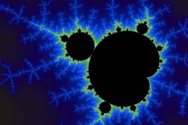 Beautiful zoom into the infinite mathematical mandelbrot set fractal clipart