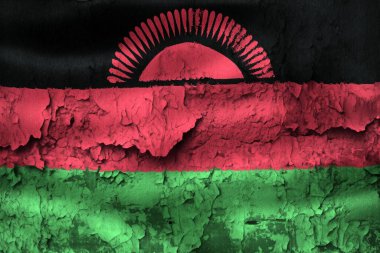 Malavi bayrağı - gerçekçi kumaş bayrağı