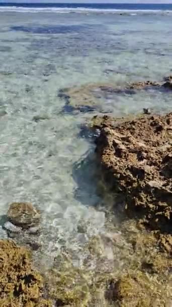 马尔代夫沿岸美丽的印度洋水域 — 图库视频影像