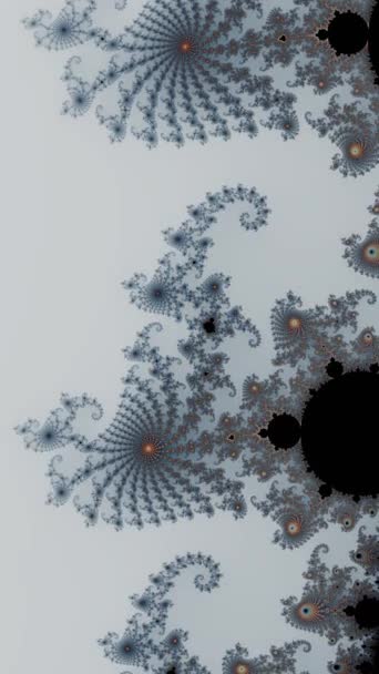 Όμορφο Ζουμ Στο Άπειρο Μαθηματικό Σύνολο Mandelbrot Fractal — Αρχείο Βίντεο