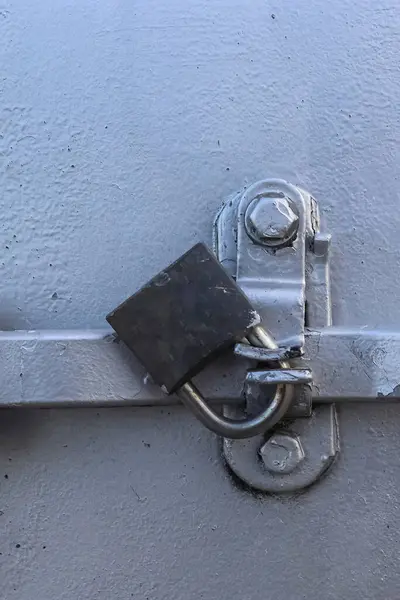Industrial Intermodal Shipping Container Door Lock Mechanism for Security During Shipping