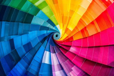 A vibrant colorwheel showing all different colors clipart