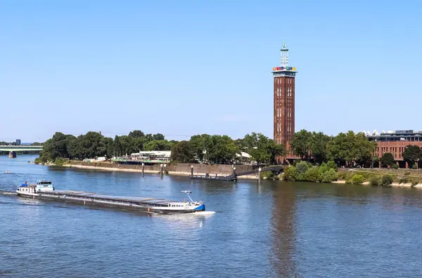 stock image Cologne, Germany - 30. July 2024: View of the tower of the RTL television station on the banks of the Rhine in Cologne